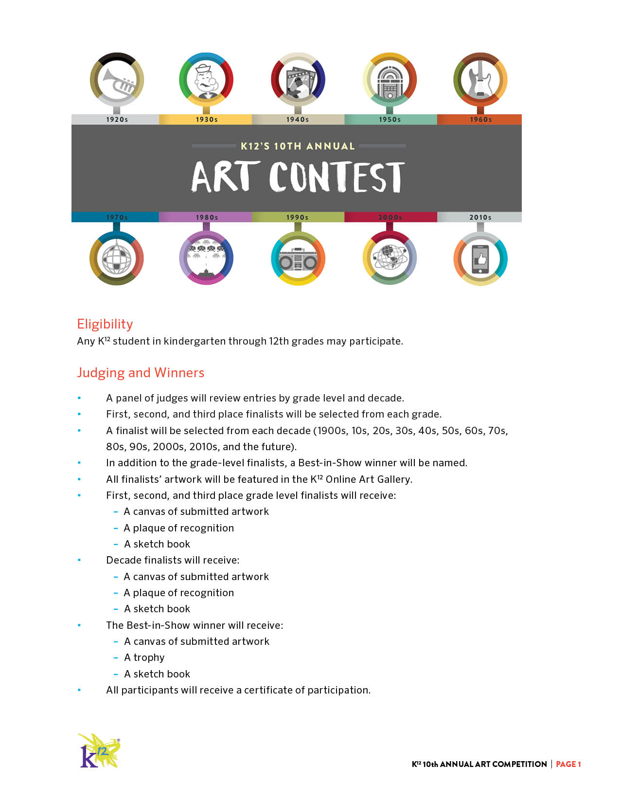 10th Annual Art Contest Official Rules Learning Liftoff