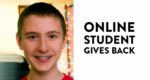 online student gives back