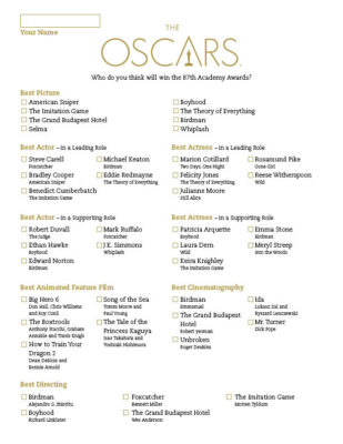 2015 Oscars: 7 Family Friendly Academy Award Nominees - Learning Liftoff