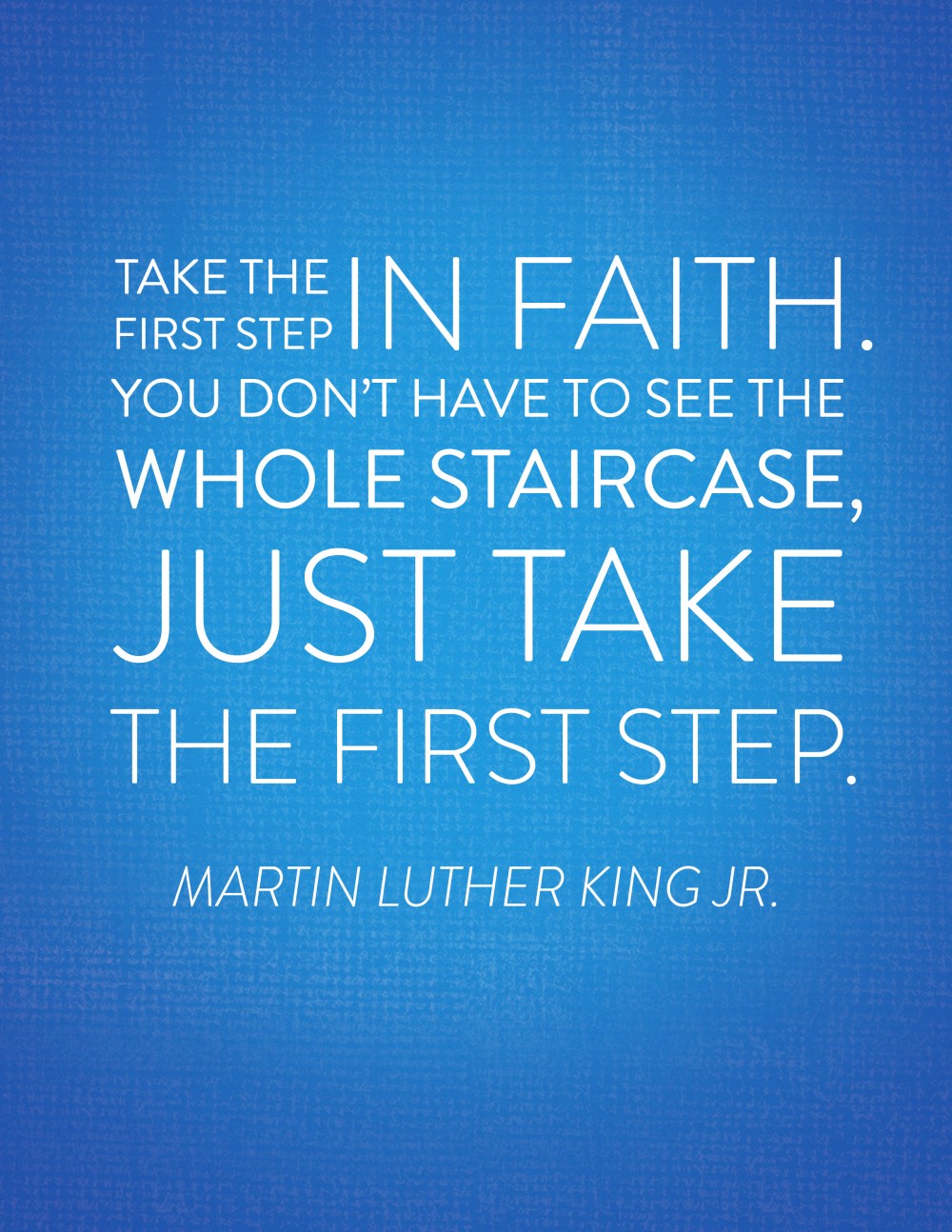 just take the first step quotes