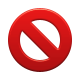 do not sign emoji