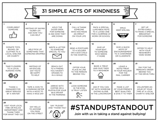 31 Simple Acts of Kindness: Saying No to Bullying - Learning Liftoff