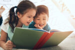 Children reading a book