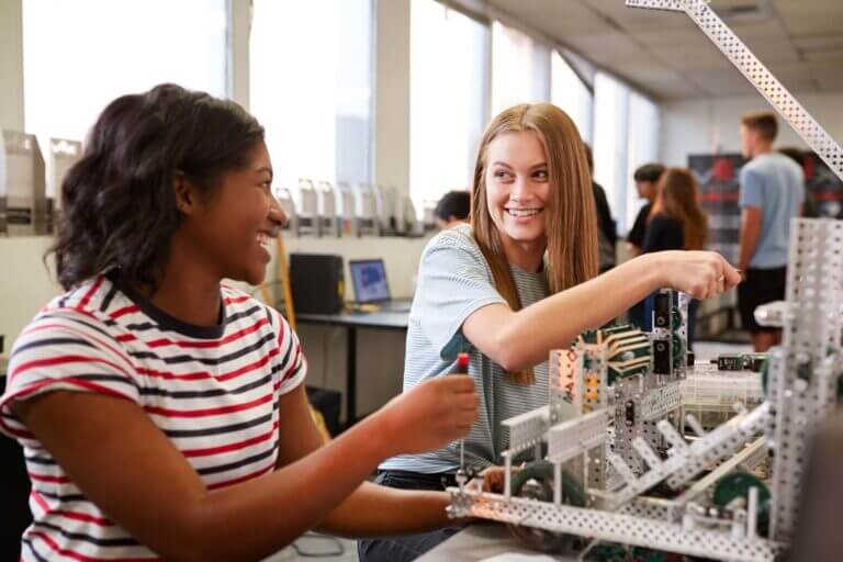 Students in a lab